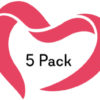 Pure Romance Vinyl Heart Decal 5 pack