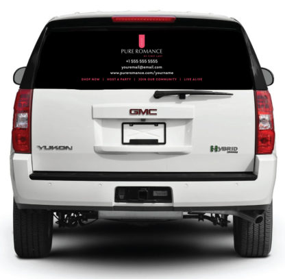 Pure Romance Rear Window Decal LIVE ALIVE
